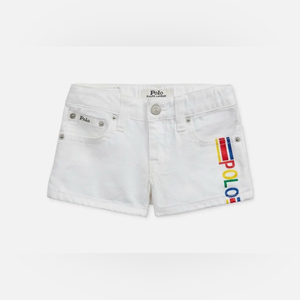Polo Ralph Lauren Toddler Girls Polo Cotton Denim Shorts